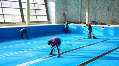 Avanzan los trabajos de remodelación en los natatorios del Polo Deportivo