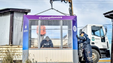 El Municipio recambia garitas de colectivos