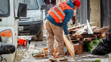 Se realizó una jornada de limpieza en el barrio La Cantera