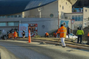Personal municipal realizó la limpieza de un sector de la avenida Héroes de Malvinas
