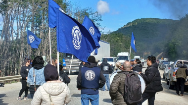 Por un reclamo salarial ATE cortó la ruta 3 en el ingreso a Ushuaia