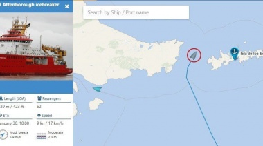 Tierra del Fuego denunció que un buque inglés navegó las costas argentinas con la bandera ilegal "Falklands"