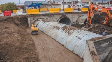 Avanzan los trabajos de la segunda etapa del nuevo puente sobre el arroyo Grande
