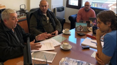 Sciurano se reunió con bomberos
