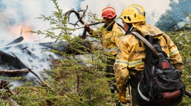 Reportan un nuevo incendio forestal en el centro de Tierra del Fuego
