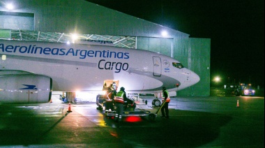 Aerolíneas Argentinas comenzó a operar su primer vuelo de carga a Río Grande