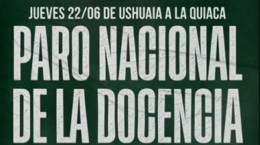 SUTEF adhiere al paro convocado por CTERA para el jueves 22