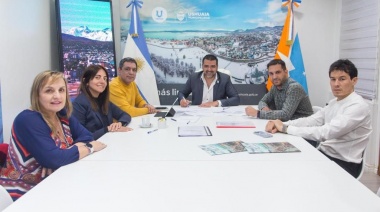 Vuoto firmó un convenio para la realización de tres obras vitales para Ushuaia