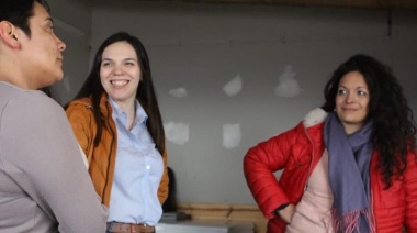 Natacha Aldalla y Laura Avila visitaron a emprendedoras de Ushuaia