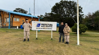 Sciurano acompañó a Prefectura en el cambio de guardia de Isla Gable