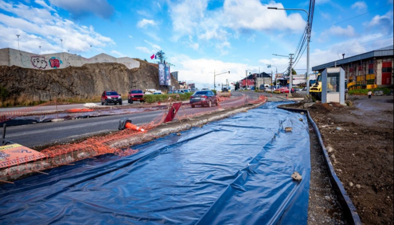 Ushuaia: Avanza la obra del Paseo Costero 1
