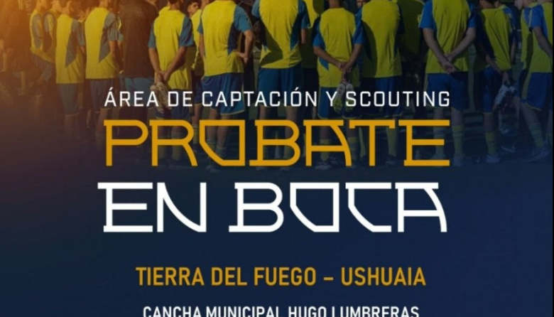 Boca Juniors realizará pruebas de jugadores juveniles en Ushuaia