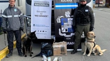 Intentan cruzar 10 kilos de cocaína hacia Tierra del Fuego