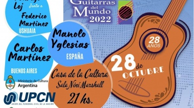 Se realizará la 28° edición del festival “Guitarras del mundo”