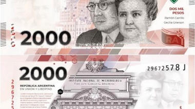 El Banco Central anunció la emisión de un nuevo billete de $2000