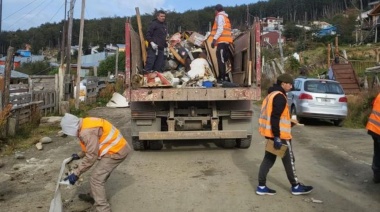 La Municipalidad realizó una jornada de embellecimiento y recolección de residuos voluminosos