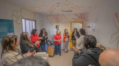 Se inauguró un mural en el banco de sangre del Hospital Regional Ushuaia