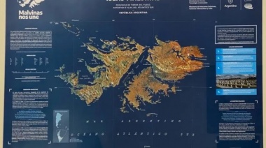 Difunden una inédita imagen satelital de las islas Malvinas