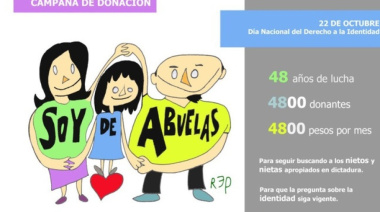 Abuelas de Plaza de Mayo lanzó la campaña “Soy de Abuelas” para reforzar la búsqueda de nietos