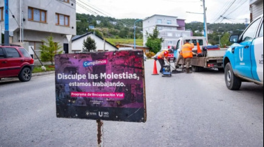 Ushuaia: Avanzan trabajos de mantenimiento y mejoras en distintos puntos de la Ciudad