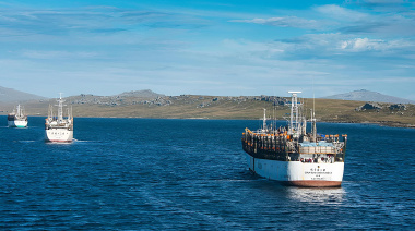 La colonia británica abrió la temporada de pesca del calamar en Malvinas
