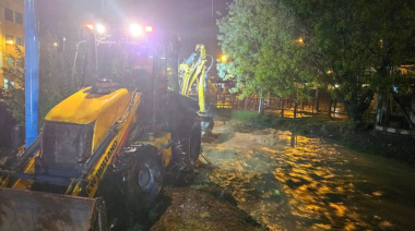 Tras el temporal, el Municipio de Ushuaia continúa trabajando en barrios afectados
