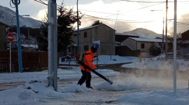 El Municipio despliega cuadrillas de limpieza desde la madrugada para asegurar el transporte público