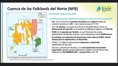 El pasamanos petrolero en MALVINAS: El REMATE por monedas del ÁREA PL001 generó operaciones por u$s 52 millones