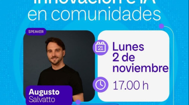 Se realizará una charla gratuita sobre inteligencia artificial junto a Augusto Salvatto