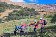 Rescataron a una senderista lesionada durante una caminata cerca de Ushuaia