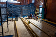 Continúan los trabajos de regularización de gas en el Colegio Ernesto Sábato de Ushuaia