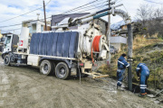 El Municipio avanza con trabajos de mantenimiento en la red pluvial de Ushuaia