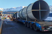 Iniciaron el traslado del equipamiento para la nueva usina de Ushuaia